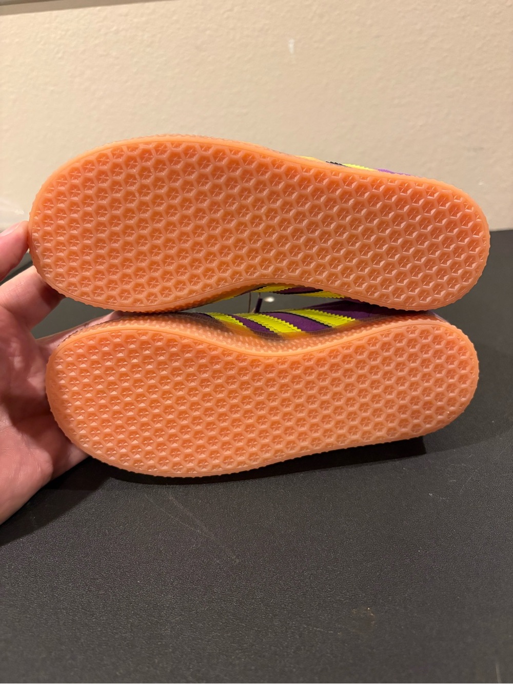 Adidas Gazelle CF EL I Active Purple Solar Yellow Shoes JP7136 Kid Toddler Sz 13 - Picture 8 of 11